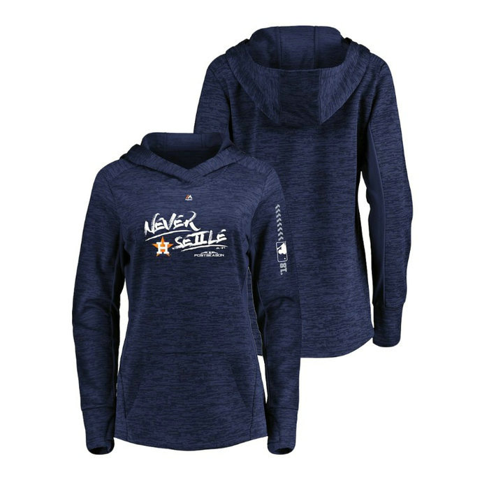 Women - Houston Astros Streak Fleece Navy Authentic Collection Hoodie Women - Houston Astros Streak Fleece Navy Authentic Collection Hoodie
