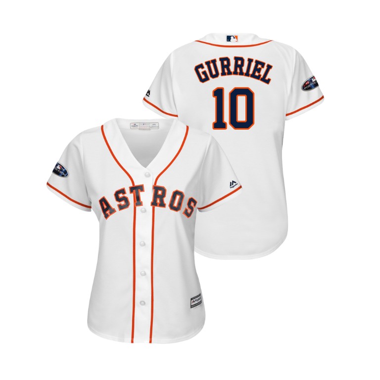 Women - Houston Astros White #10 Yuli Gurriel Cool Base Jersey Women - Houston Astros White #10 Yuli Gurriel Cool Base Jersey