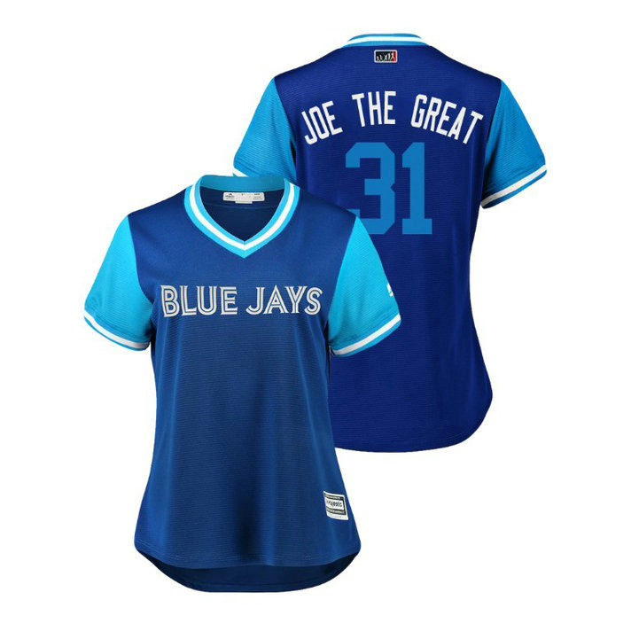 Women - Toronto Blue Jays Royal #31 Joe Biagini Joe The Great Jersey Women - Toronto Blue Jays Royal #31 Joe Biagini Joe The Great Jersey