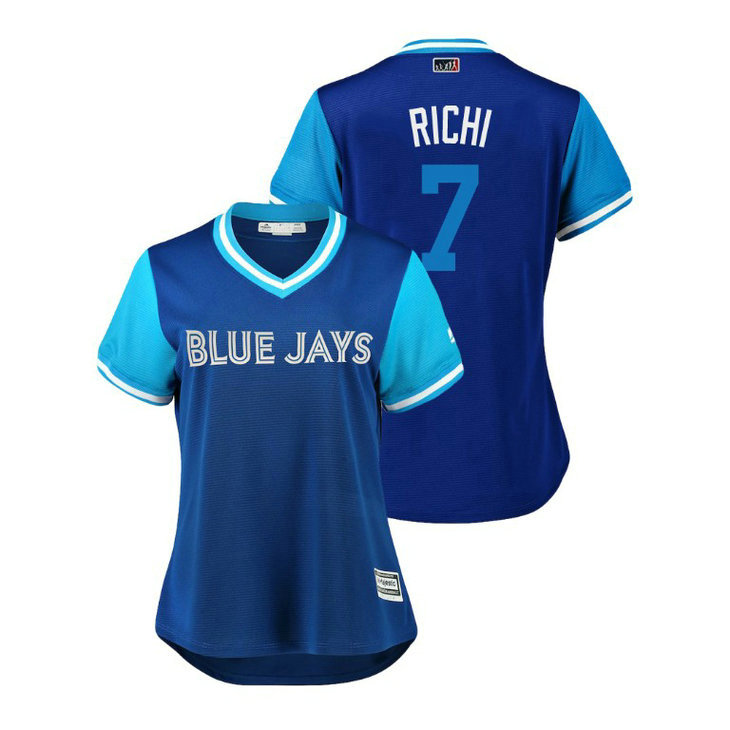 Women - Toronto Blue Jays Royal #7 Richard Urena Richi Jersey Women - Toronto Blue Jays Royal #7 Richard Urena Richi Jersey