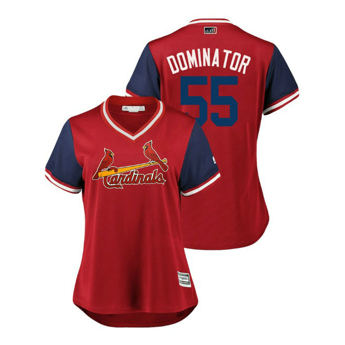 Women - St. Louis Cardinals Red #55 Dominic Leone Dominator Jersey Women - St. Louis Cardinals Red #55 Dominic Leone Dominator Jersey