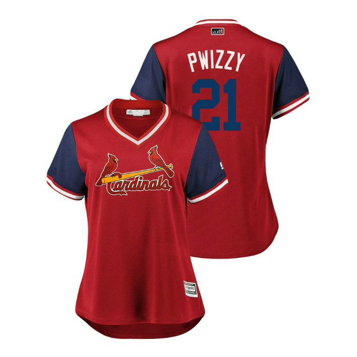 Women - St. Louis Cardinals Red #21 Patrick Wisdom Pwizzy Jersey Women - St. Louis Cardinals Red #21 Patrick Wisdom Pwizzy Jersey