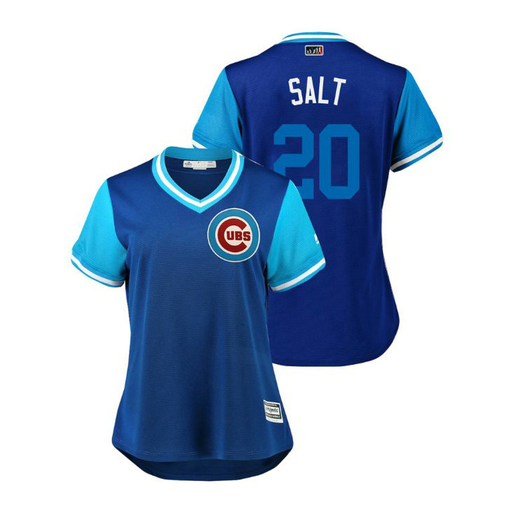 Women - Chicago Cubs Royal #20 Brandon Kintzler Salt Jersey Women - Chicago Cubs Royal #20 Brandon Kintzler Salt Jersey