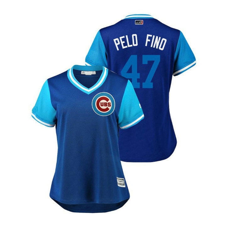 Women - Chicago Cubs Royal #47 Randy Rosario Pelo Fino Jersey Women - Chicago Cubs Royal #47 Randy Rosario Pelo Fino Jersey