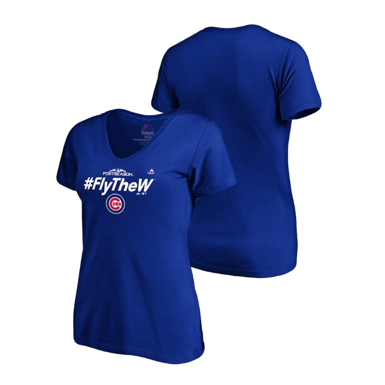 Women - Chicago Cubs Authentic Collection Royal V-Neck Majestic T-Shirt Women - Chicago Cubs Authentic Collection Royal V-Neck Majestic T-Shirt