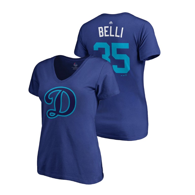Women - Los Angeles Dodgers Royal #35 Cody Bellinger Belli T-Shirt Women - Los Angeles Dodgers Royal #35 Cody Bellinger Belli T-Shirt