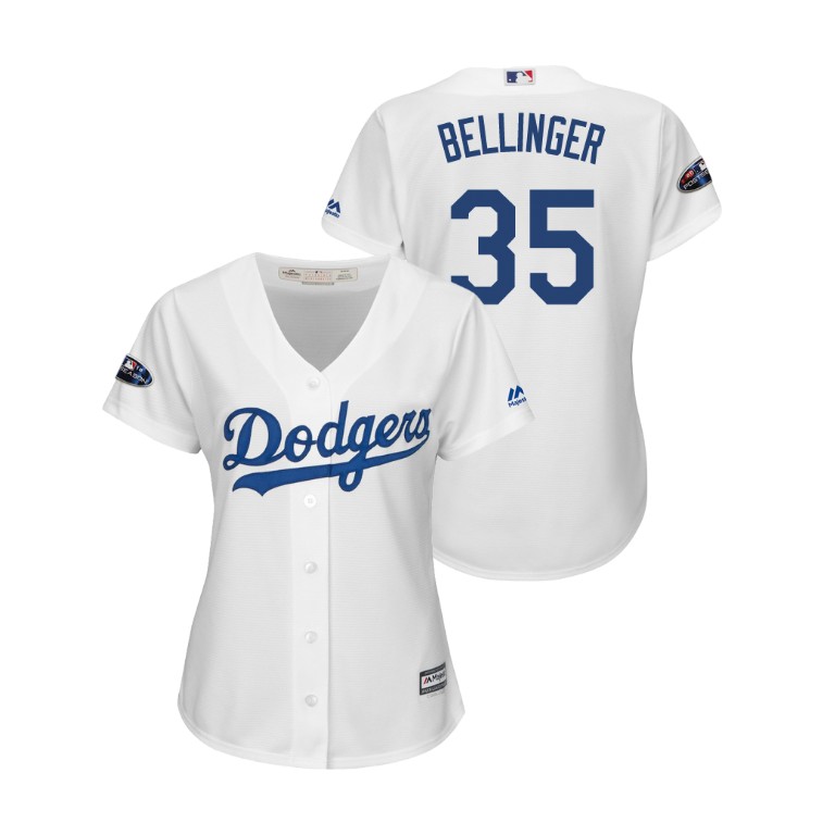 Women - Los Angeles Dodgers White #35 Cody Bellinger Cool Base Jersey Women - Los Angeles Dodgers White #35 Cody Bellinger Cool Base Jersey
