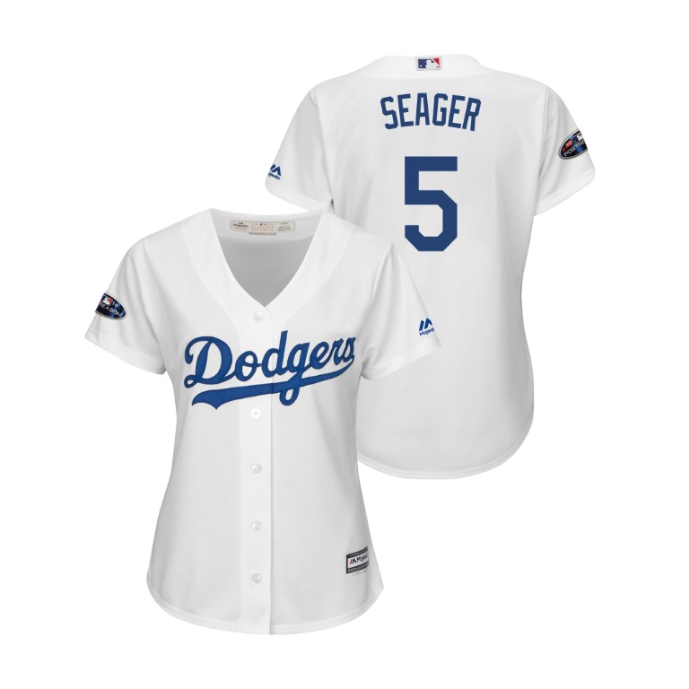 Women - Los Angeles Dodgers White #5 Corey Seager Cool Base Jersey Women - Los Angeles Dodgers White #5 Corey Seager Cool Base Jersey