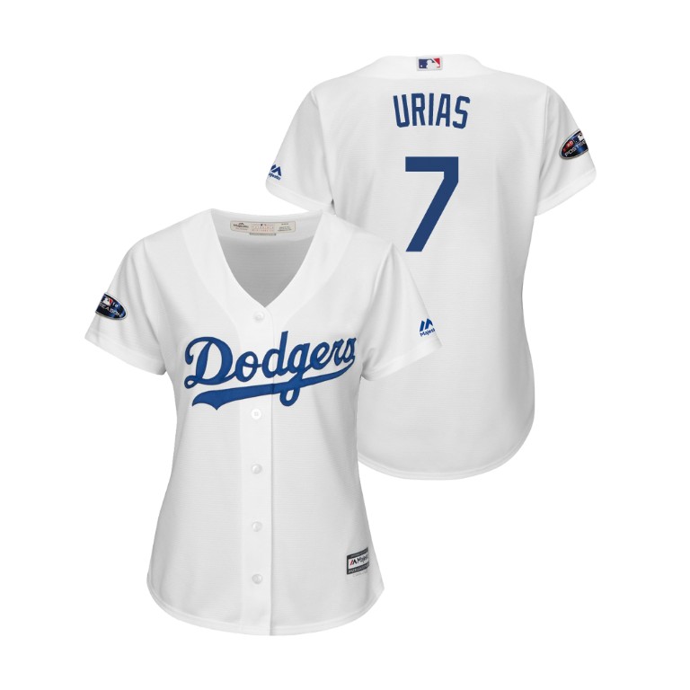 Women - Los Angeles Dodgers White #7 Julio Urias Cool Base Jersey Women - Los Angeles Dodgers White #7 Julio Urias Cool Base Jersey