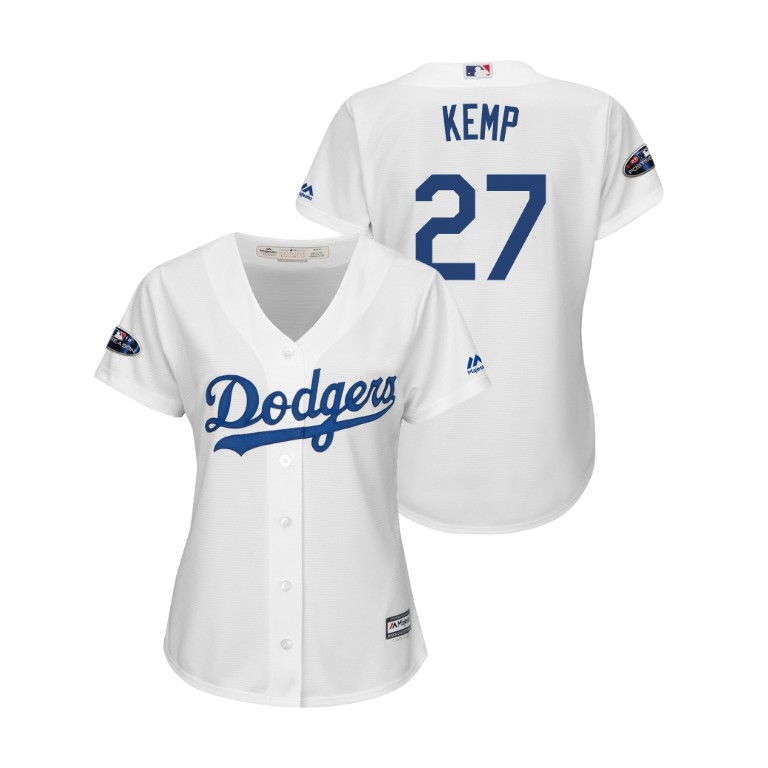 Women - Los Angeles Dodgers White #27 Matt Kemp Cool Base Jersey Women - Los Angeles Dodgers White #27 Matt Kemp Cool Base Jersey