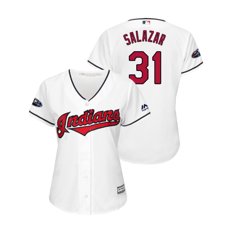 Women - Cleveland Indians White #31 Danny Salazar Cool Base Jersey Women - Cleveland Indians White #31 Danny Salazar Cool Base Jersey