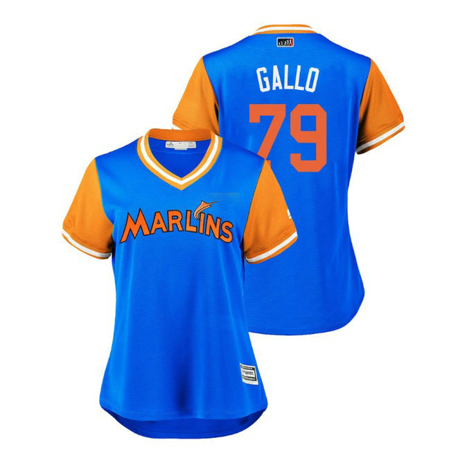 Women - Miami Marlins Light Blue #79 Isaac Galloway Gallo Jersey Women - Miami Marlins Light Blue #79 Isaac Galloway Gallo Jersey