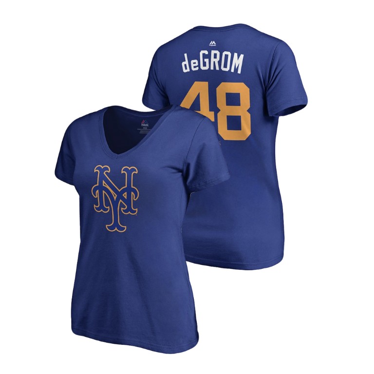 Women - New York Mets Royal #48 Jacob deGrom deGrom T-Shirt Women - New York Mets Royal #48 Jacob deGrom deGrom T-Shirt