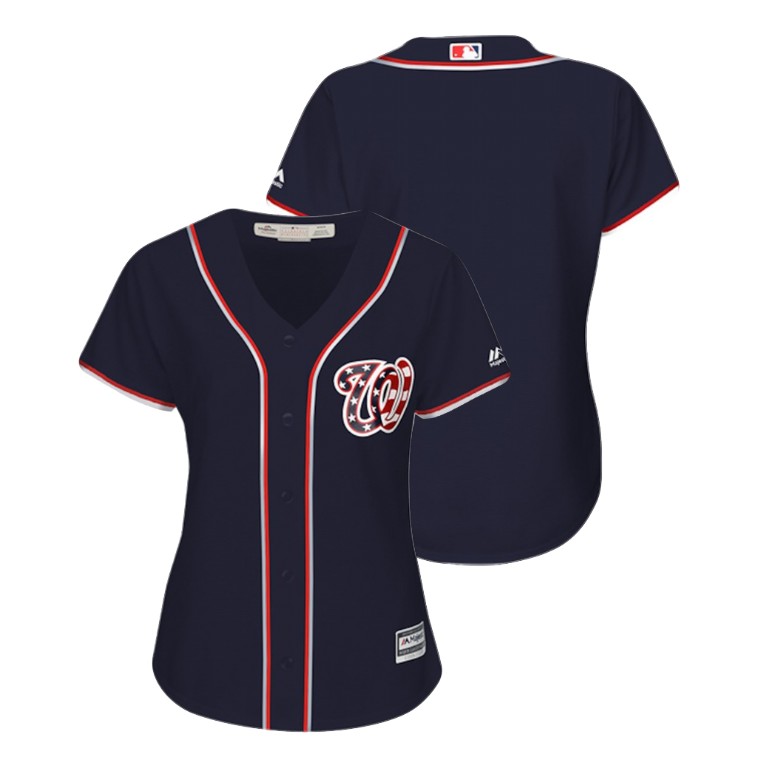 Women - Washington Nationals Navy Cool Base Alternate Jersey Women - Washington Nationals Navy Cool Base Alternate Jersey