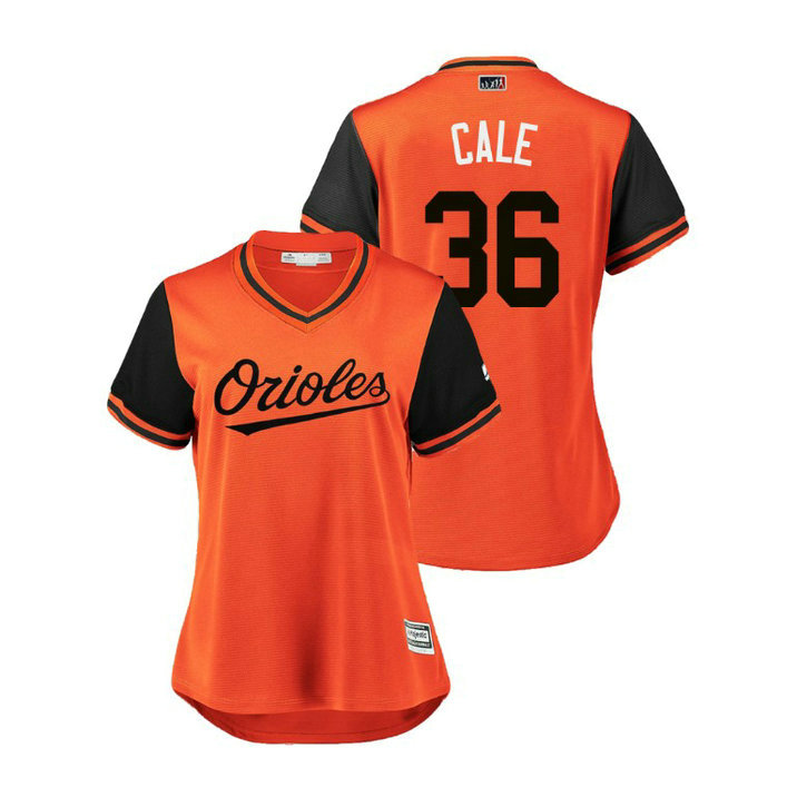Women - Baltimore Orioles Orange #36 Caleb Joseph Cale Jersey