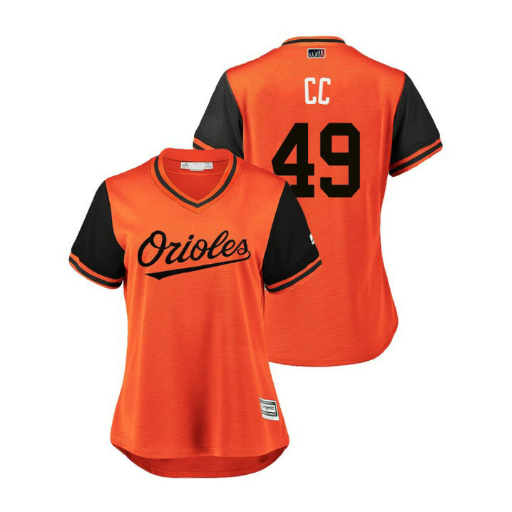 Women - Baltimore Orioles Orange #49 Cody Carroll CC Jersey