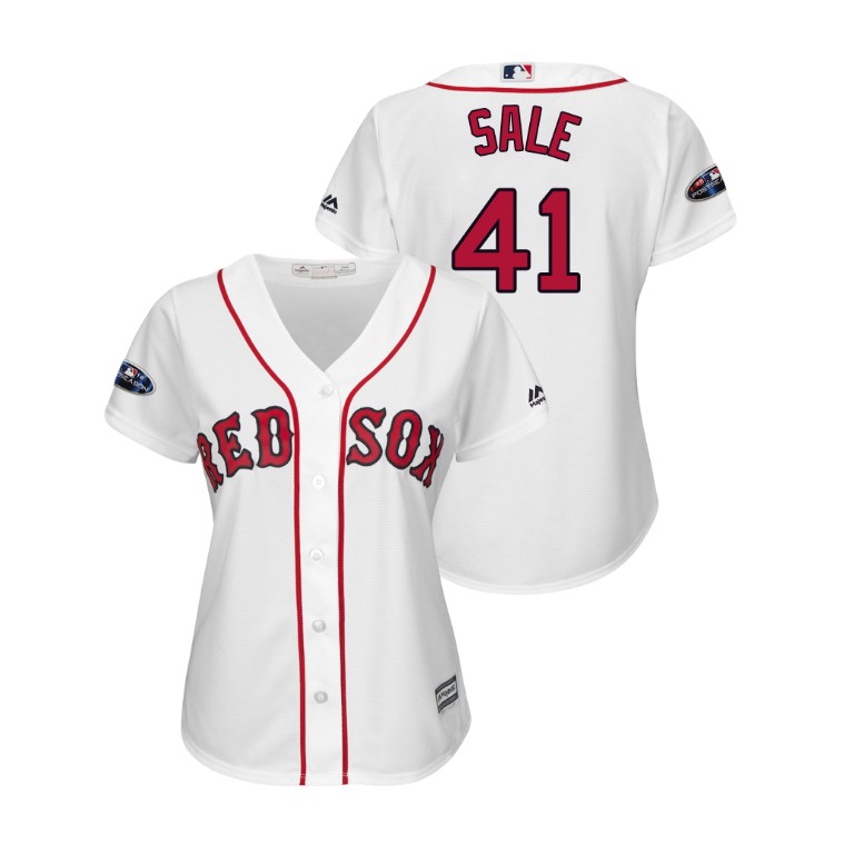 Women - Boston Red Sox White #41 Chris Sale Cool Base Jersey Women - Boston Red Sox White #41 Chris Sale Cool Base Jersey