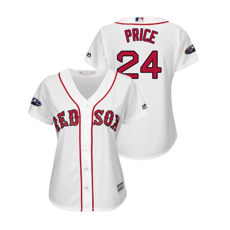Women - Boston Red Sox White #24 David Price Cool Base Jersey Women - Boston Red Sox White #24 David Price Cool Base Jersey