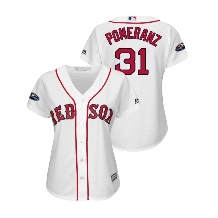 Women - Boston Red Sox White #31 Drew Pomeranz Cool Base Jersey