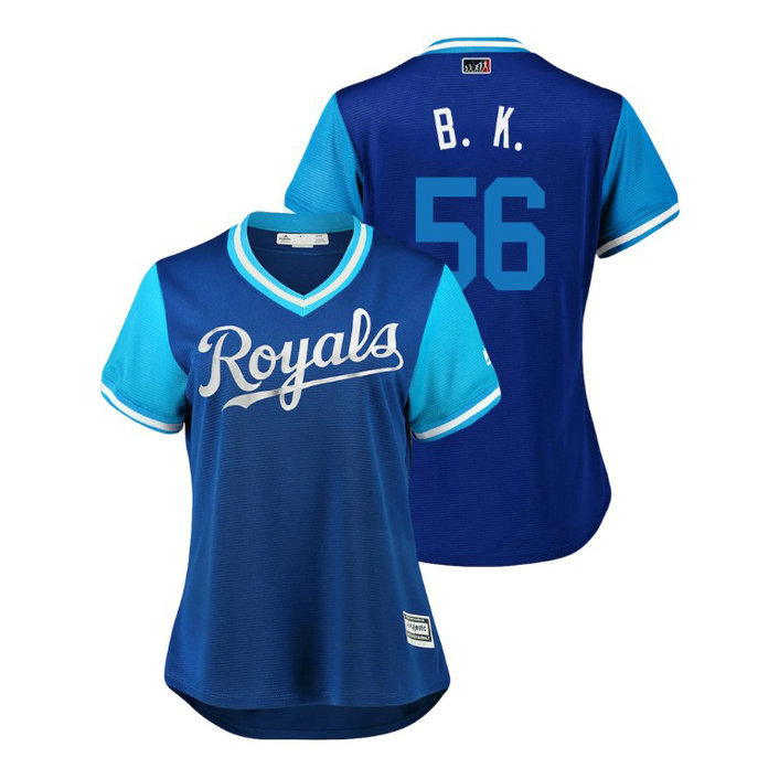 Women - Kansas City Royals Royal #56 Brad Keller B. K. Jersey Women - Kansas City Royals Royal #56 Brad Keller B. K. Jersey