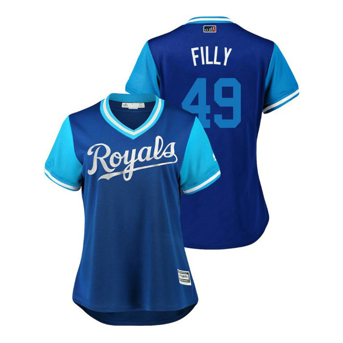 Women - Kansas City Royals Royal #49 Heath Fillmyer Filly Jersey Women - Kansas City Royals Royal #49 Heath Fillmyer Filly Jersey