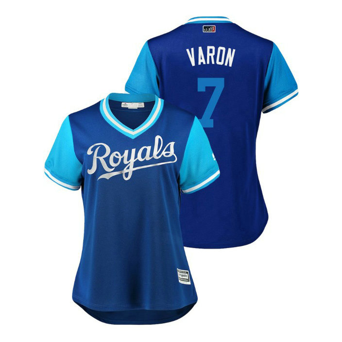 Women - Kansas City Royals Royal #7 Rosell Herrera Varon Jersey