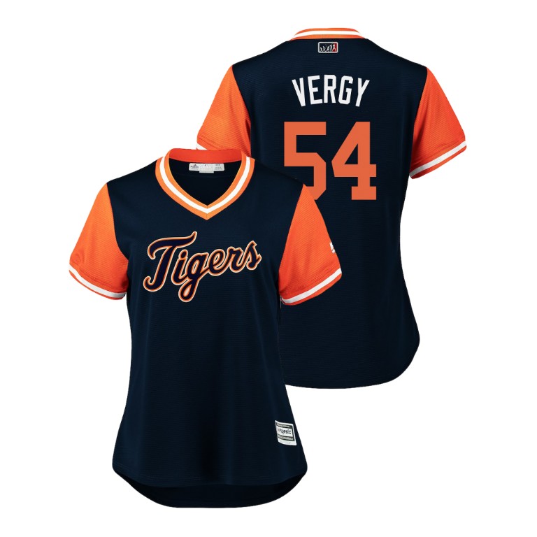Women - Detroit Tigers Navy #54 Drew VerHagen Vergy Jersey Women - Detroit Tigers Navy #54 Drew VerHagen Vergy Jersey
