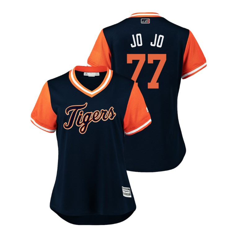 Women - Detroit Tigers Navy #77 Joe Jimenez Jo Jo Jersey