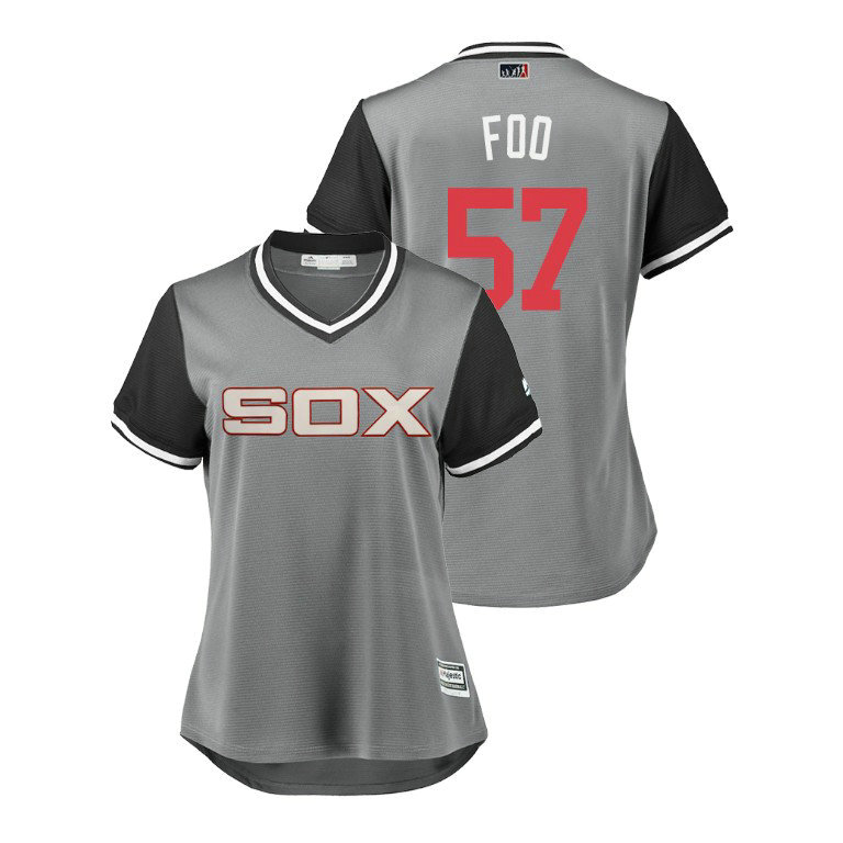 Women - Chicago White Sox Gray #57 Jace Fry Foo Jersey Women - Chicago White Sox Gray #57 Jace Fry Foo Jersey