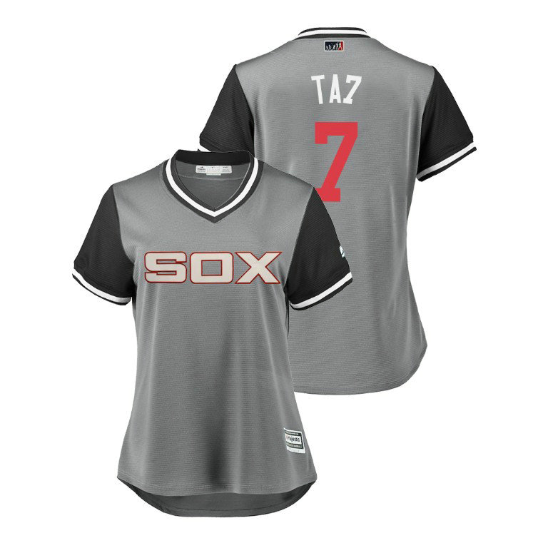 Women - Chicago White Sox Gray #7 Tim Anderson Ta7 Jersey