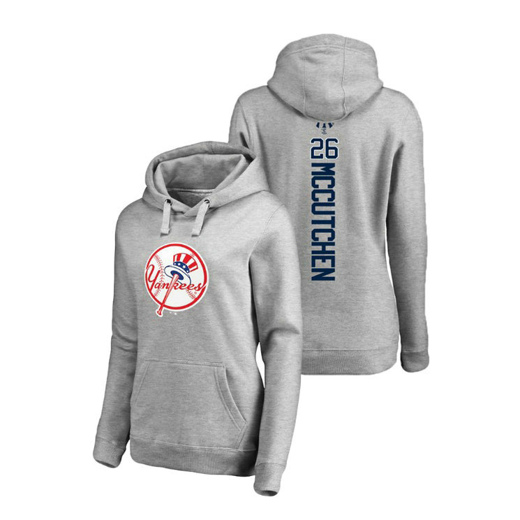 Women - New York Yankees #26 Ash Andrew McCutchen Name & Number Backer Hoodie
