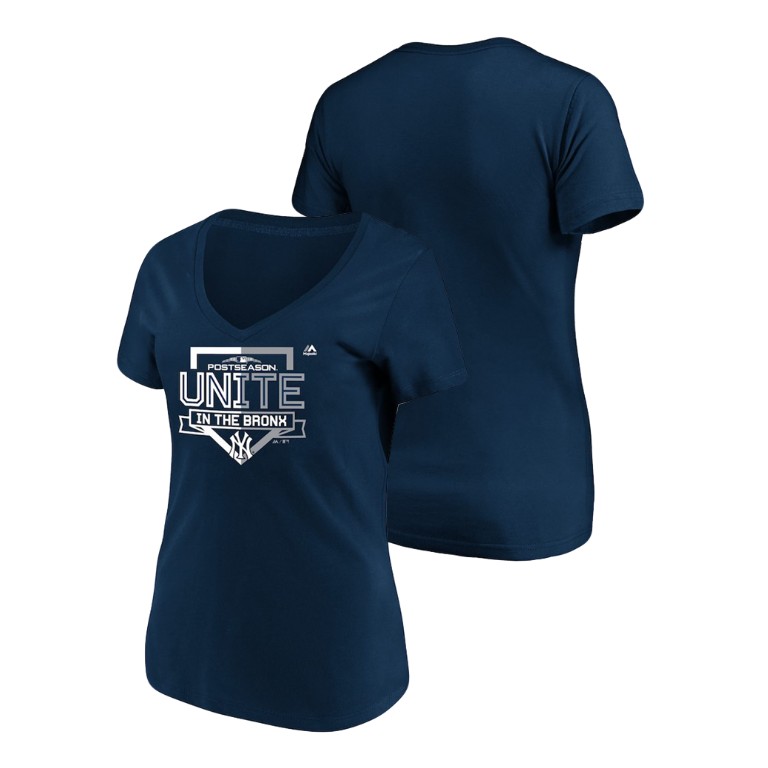 Women - New York Yankees Authentic Collection Navy V-Neck Majestic T-Shirt Women - New York Yankees Authentic Collection Navy V-Neck Majestic T-Shirt