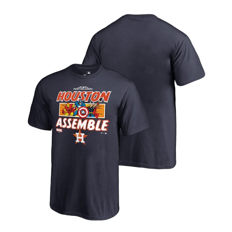 YOUTH Houston Astros Marvel Avengers Assemble Navy T-Shirt YOUTH Houston Astros Marvel Avengers Assemble Navy T-Shirt