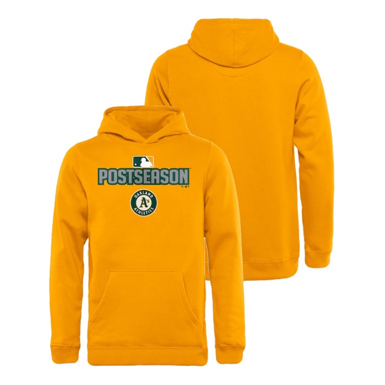 YOUTH Oakland Athletics Deck Gold Hoodie YOUTH Oakland Athletics Deck Gold Hoodie