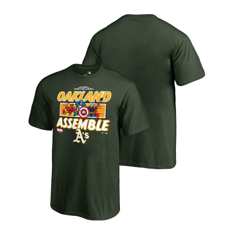 YOUTH Oakland Athletics Marvel Avengers Assemble Green T-Shirt YOUTH Oakland Athletics Marvel Avengers Assemble Green T-Shirt