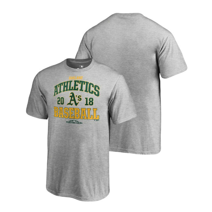 YOUTH Oakland Athletics Bases Heather Gray T-Shirt YOUTH Oakland Athletics Bases Heather Gray T-Shirt