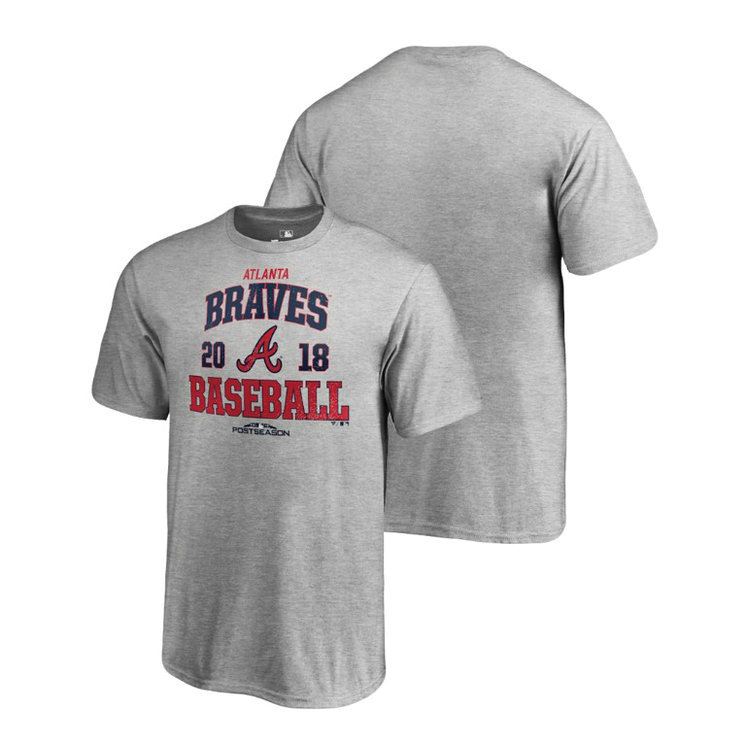 YOUTH Atlanta Braves Bases Heather Gray T-Shirt YOUTH Atlanta Braves Bases Heather Gray T-Shirt