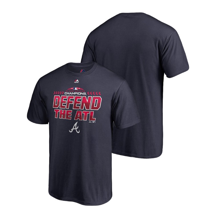 YOUTH Atlanta Braves Locker Room Navy 2018 NL East Division Champions Majestic T-Shirt YOUTH Atlanta Braves Locker Room Navy 2018 NL East Division Champions Majestic T-Shirt