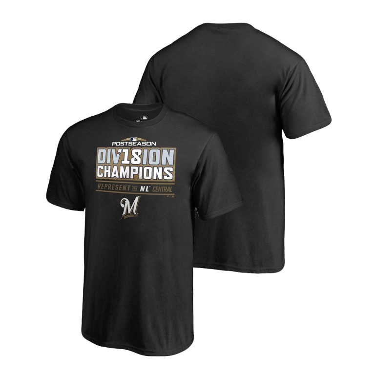 YOUTH Milwaukee Brewers Runner Black 2018 NL Central Division Champions T-Shirt YOUTH Milwaukee Brewers Runner Black 2018 NL Central Division Champions T-Shirt