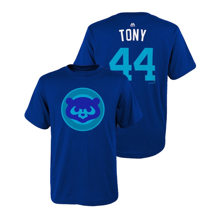YOUTH Chicago Cubs Royal #44 Anthony Rizzo Tony T-Shirt YOUTH Chicago Cubs Royal #44 Anthony Rizzo Tony T-Shirt
