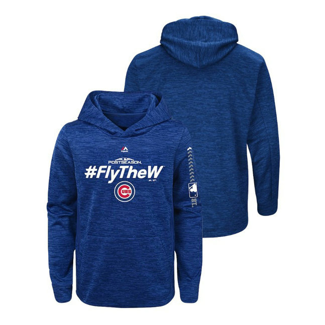 YOUTH Chicago Cubs Streak Fleece Royal Authentic Collection Hoodie YOUTH Chicago Cubs Streak Fleece Royal Authentic Collection Hoodie