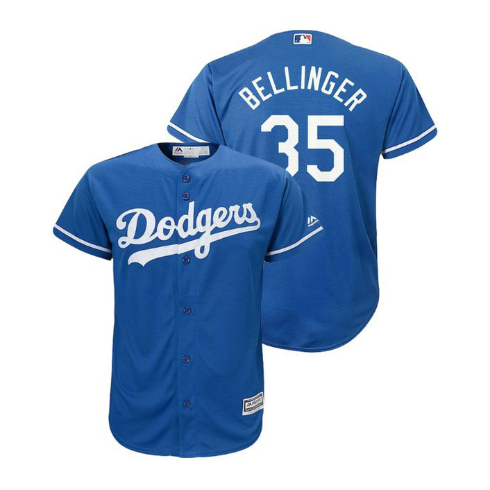 YOUTH Los Angeles Dodgers Royal #35 Cool Base Cody Bellinger Alternate Jersey