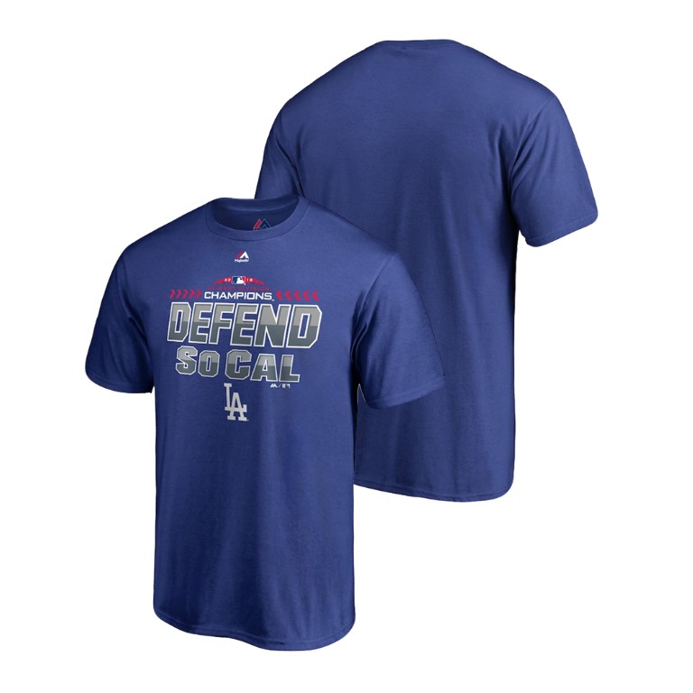 YOUTH Los Angeles Dodgers Locker Room Defend Royal 2018 NL West Division Champions Majestic T-Shirt YOUTH Los Angeles Dodgers Locker Room Defend Royal 2018 NL West Division Champions Majestic T-Shirt