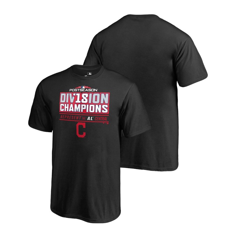 YOUTH Cleveland Indians Runner Black 2018 AL Central Division Champions T-Shirt YOUTH Cleveland Indians Runner Black 2018 AL Central Division Champions T-Shirt