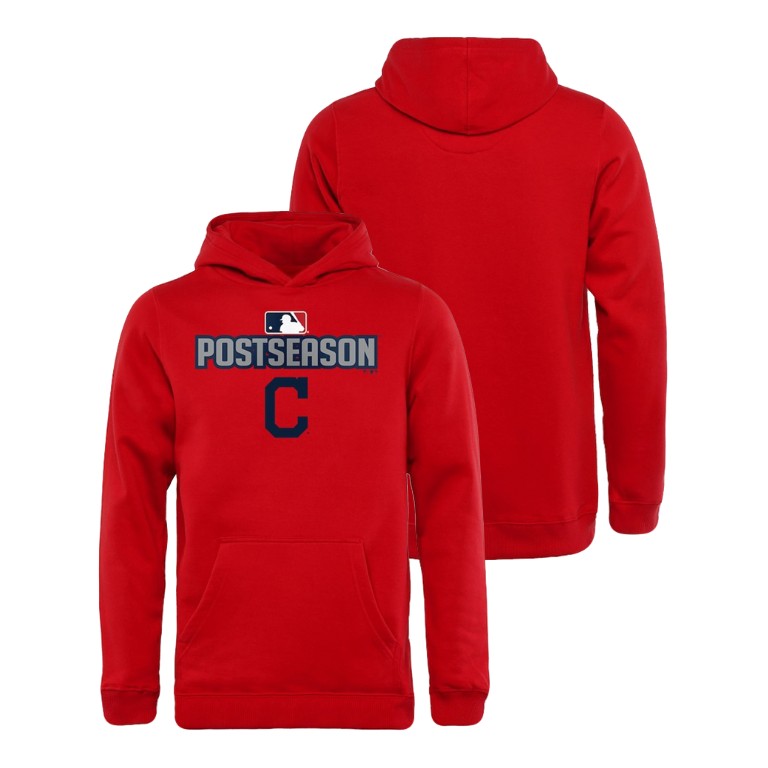 YOUTH Cleveland Indians Deck Red Hoodie
