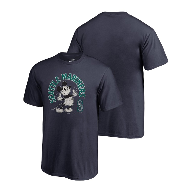YOUTH Seattle Mariners Navy Disney Mickey's True Original Arch T-Shirt