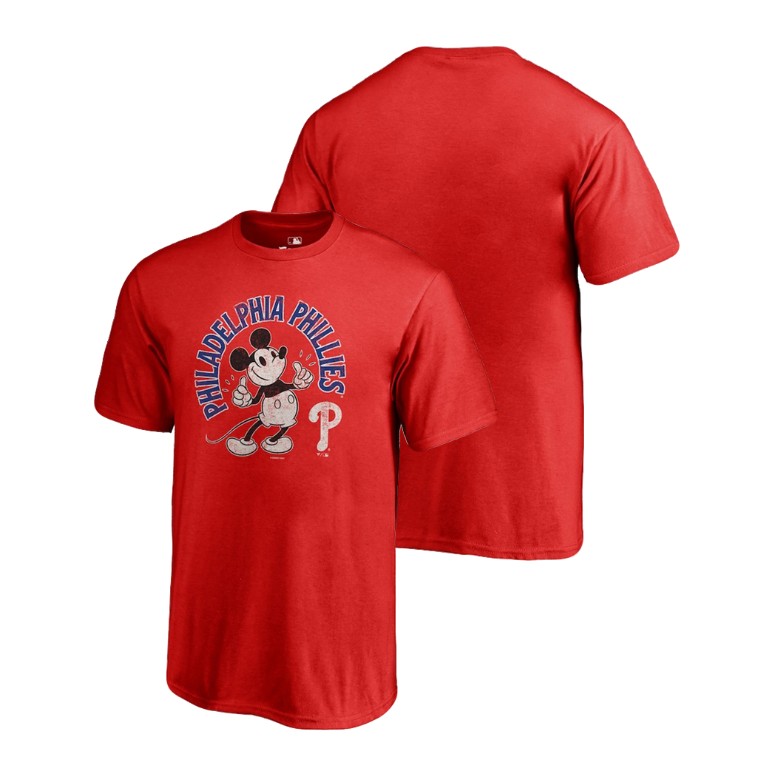 YOUTH Philadelphia Phillies Red Disney Mickey's True Original Arch T-Shirt YOUTH Philadelphia Phillies Red Disney Mickey's True Original Arch T-Shirt