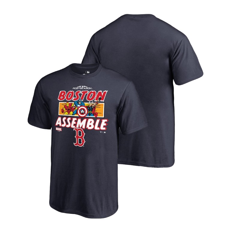 YOUTH Boston Red Sox Marvel Avengers Assemble Navy T-Shirt YOUTH Boston Red Sox Marvel Avengers Assemble Navy T-Shirt