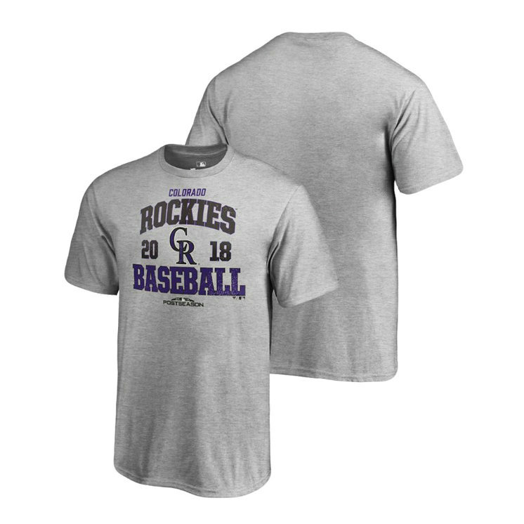 YOUTH Colorado Rockies Bases Heather Gray T-Shirt YOUTH Colorado Rockies Bases Heather Gray T-Shirt