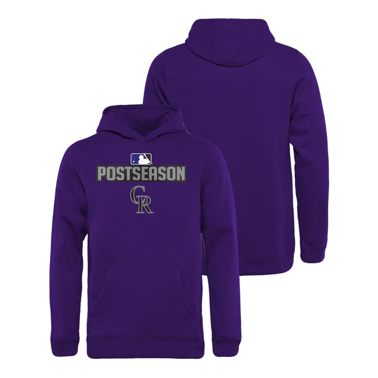 YOUTH Colorado Rockies Deck Purple Hoodie YOUTH Colorado Rockies Deck Purple Hoodie